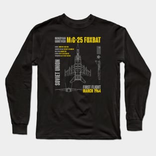 Mikoyan-Gurevich MiG-25 Foxbat Long Sleeve T-Shirt